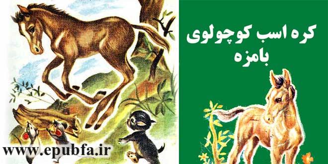 جلد قصه کودکانه کرهاسب کوچولوی بامزه